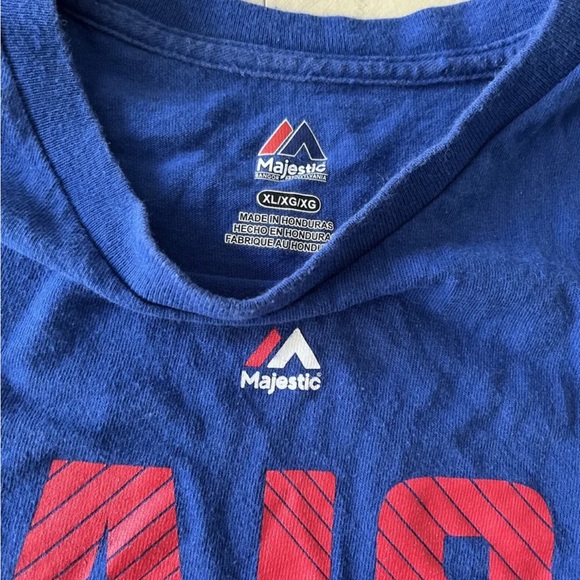 Mens Majestic MLB Chicago Cubs 2016 Champions Raise the Flag T Shirt Size XL - Picture 3 of 6